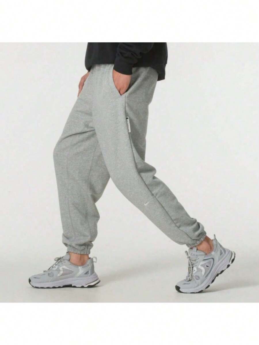 Nike Men's Autumn New Loose Sweatpants Sweatpants Cuffed Knitted Trousers - Grey - View 1