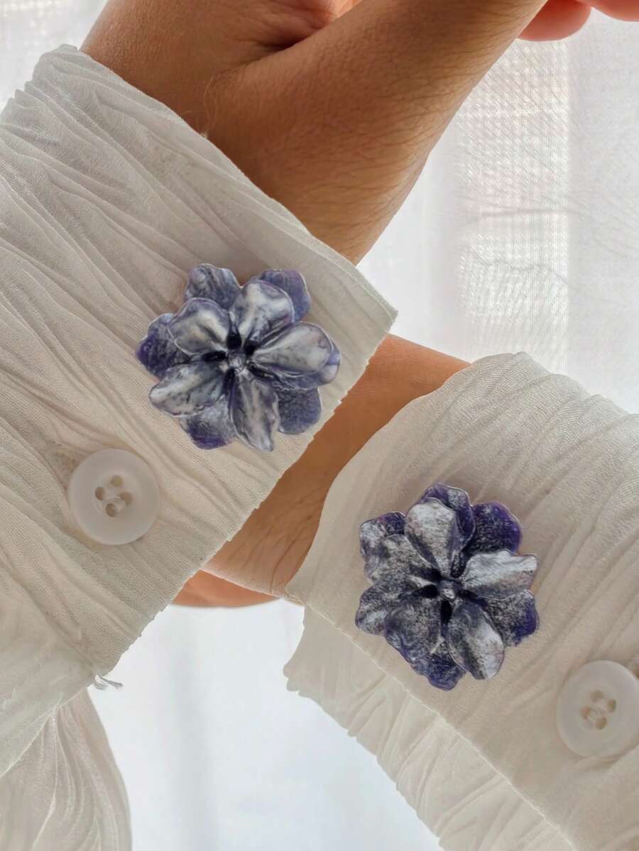 غطاء أزرار أكمام قميص ماسي عتيق قطعة واحدة/قطعتان، أزرار زخرفية، إكسسوارات ملابس، هدية وديكور حفلة - الذهبي - مشاهدة 1