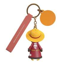 ONE PIECE 正版海贼王PVC人偶钥匙扣挂件 蒙奇·D·路飞 可爱包包挂件周边礼品 海贼王 卡哇伊动漫人偶模型玩具 6-8厘米/2.36-3.15英寸 - 彩色 - 查看 6