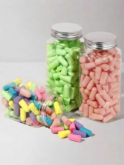 Ergonomic Sleep Noise-Proof Earplugs, Suitable For Sleeping, Factory, Work, Study, Office, Travel, Relaxation, Concentration, Quiet And Comfortable, Soft, Reusable, Washable, Non-Allergenic