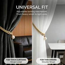 1pc/2pcs Creative Window Curtain Tie Backs, Suitable For Decorating Curtains In Living Room, Bedroom, Kitchen, Bathroom, Etc. - Multicolor - View 10