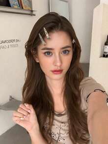 2026新款极简金属爪夹 - 1.7英寸，鸭嘴造型，哑光黑防滑，适合造型、化妆、沙龙、婚礼及日常使用 - 多種款式 - 查看 6