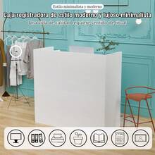 Mostrador Recepción Moderno 120cm Con Cajones Para Oficina - A - Ver 4