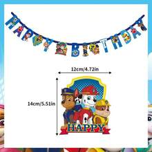 Paw Patrol 1面汪汪队立大功生日派对拉旗，粉色、红色和蓝色可选，适合生日派对和主题派对。 - 汪汪隊生日拉旗 - 查看 7