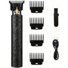 Hair Clippers For Men, Hair Clipper Shaver,Men's Wireless Hair Cutting And Shaving Machine Hair Clipper Integrated, USB Charging Beard Trimmer, Practical And Portable Design Allows You To Show Excellent Image Anytime, Anywhere, Men's Razor, Christmas/Halloween/Father's Day Gift - 黑色 - 查看 4