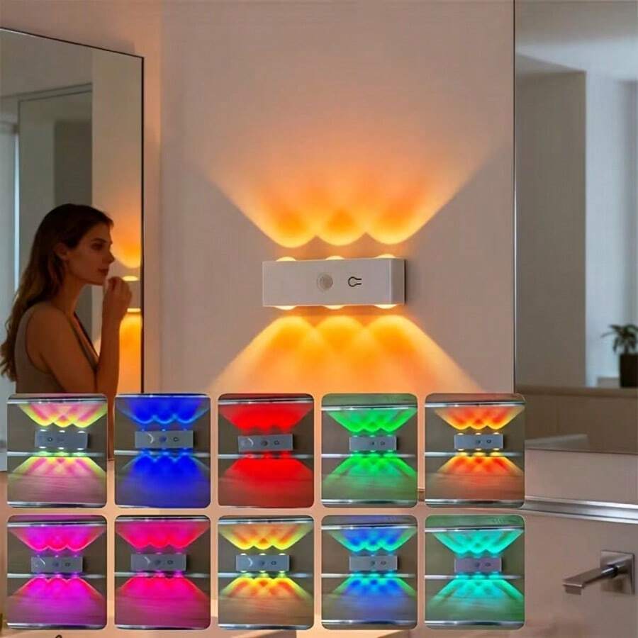 New Smart 7-Color RGB Lighting Motion Sensor Magnetic Rechargeable Cat Eye Atmosphere Lamp