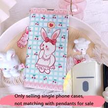 原装可折叠翻盖可爱樱桃兔手机壳，兼容 13、16 Pro、15 Pro Max、14 Plus - 淺藍色 - 查看 2