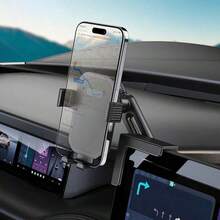 360° Adjustable 3-Point Stable Clamp Center Display Stand Holder, Suitable For Phones Up To 1.06 Inch Thick, Can Be Placed Vertically Or Horizontally - Car Screen Holder - View 2