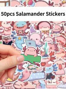 50pcs Creative Cartoon Animal Stickers DIY Water Bottle Luggage Guitar Laptop Personalized Decorations - Multicolor - View 7