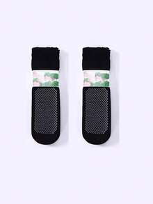 1/5/10/20/30 Pairs Lace Trim Silky Socks With Non-Slip Grip, Loose Fit Ankle Socks For Pregnant Women & Elderly - Multicolor - View 6