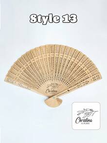 Personalized Wedding Hand Fan, Engagement Gift, Bride Gift, Party Favors, Groomsman Gift, Thank You Gift, Wholesale Personalized Wedding Guest Gifts Hand Fan - Multicolor - View 43