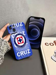 Escudo del club de futbol Cruz Azul color azul.funda de teléfono Fundas compatibles con ,Apple,VIVO,OPPO,,, y Honor.Fabricadas en silicona TPU,ofrecen protección contra golpes y caídas. - Negro - Ver 4