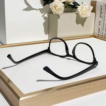 12pcs Women's Oval Plastic Studs, Minimalist Elegant Classic Atmosphere, Fashionable Glasses Suitable For Street, Cafe, Gathering, Family Dinner - Multicolor - View 6