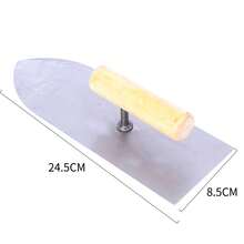 1PC Float Margin Trowel Bucket Stainless Steel Concrete Finishing Trowel Spatula Construction Tools Wall Plastering Hand Tool - Multicolor - View 17