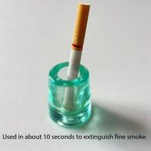 2 Pieces Cigarette Extinguisher, Heat-Resistant Fire Plug | Ashtray Smoke Extinguishing Column | Multi-Functional Pen Holder & Toothbrush Stand | Classic Style, Acrylic Material, Circular Shape, No Electricity Required - Extinguisher - View 4