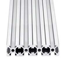 Riel lineal anodizado estándar europeo para impresora 3D, extrusión de aluminio 300, ranura 1-600,, plata y negro, 2020mm, 4 unidades QJYG - Pago 2020 - Ver 10