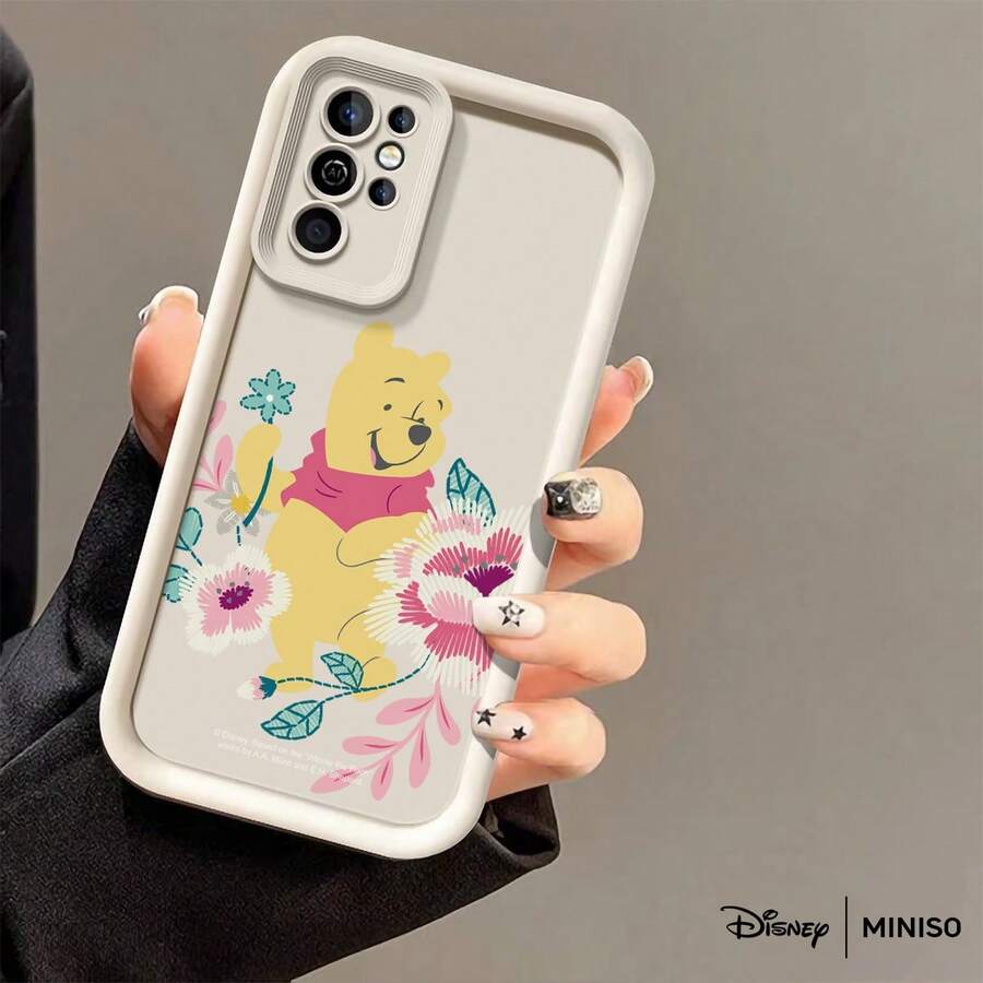 Miniso Disney Winnie The Pooh Floral Phone Case Suitable For Samsung Galaxy S25 Ultra/S25 Plus/S25/Galaxy S24 Ultra/S24 Plus/S24/S24 FE/S23 Ultra/S23 FE/S22Ultra/S22 Plus/S22/S21 Ultra/S21 Plus/S21/S21 FE/A13/A14/A15/A16/A17/A33/A34/A35/A36/A52/A53/A54/Galaxy Note20Ultra/Galaxy Note20 Galaxy S25 Case Galaxy S25 Case Galaxy S25 Ultra Case Plus Stocking Stuffers The Girlfriend - 白色 - 查看 1