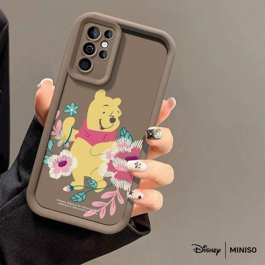 Miniso Disney Winnie The Pooh Floral Phone Case Suitable For Samsung Galaxy S25 Ultra/S25 Plus/S25/Galaxy S24 Ultra/S24 Plus/S24/S24 FE/S23 Ultra/S23 FE/S22Ultra/S22 Plus/S22/S21 Ultra/S21 Plus/S21/S21 FE/A13/A14/A15/A16/A17/A33/A34/A35/A36/A52/A53/A54/Galaxy Note20Ultra/Galaxy Note20 Galaxy S25 Case Galaxy S25 Case Galaxy S25 Ultra Case Plus Stocking Stuffers The Girlfriend - 咖啡棕 - 查看 1