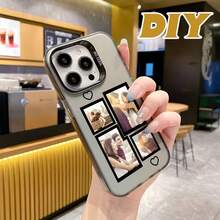 Customized Photo With Your Name, Eternal And Fashionable. Eternal Customized Matte Black Wedding Lens Frame Phone Case, Compatible With Apple XR, 11, 13, 14, 15 And 16 Pro Max. It Is Clear, Fashionable, Colorful, Cute, Minimalist, And Perfectly Matches Your Phone. It Is A Unique Personalized Gift For Friends, Girlfriends And Mothers. - Black - View 3