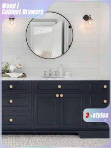 3pcs Rattan Drawer Knobs, 1.57inch/40mm Boho Dresser Knobs, Handmade Wood Cabinets Knobs Handles Hardware Woven Wicker Drawer Knobs With Screws For Kitchen Cabinets Dresser Pulls Furniture - Multicolor - View 8