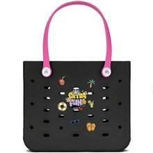 1 EVA Beach Bag, Tote Bag, Casual Tote Bag, Women's Picnic Shoulder Bag, Waterproof, Lightweight, Durable, Multi-Functional Essential Bag, Multi-Functional Shoulder Bag Shopping Tote Bag, Mesh Bag, Multi-Functional Toiletry Bag, Bathroom Bag And Shoulder Bag, Lightweight, Large Capacity, Portable Mesh Beach Bag, Suitable For Family Travel, Vacation, Beach, Camping And Hiking, Summer Bag, Cosmetic Bag - 彩色 - 查看 10