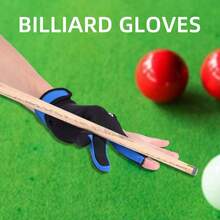 boodun 1pc Left Hand Snooker Billiard Glove, Elastic Breathable Non-Slip Billiard Table Tennis Sport Glove, Professional Glove - Grey - View 3