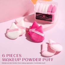 BS-MALL High Cost-Effective Beginner's 14pcs Makeup Brush Set, 8pcs Pink Makeup Brushes + 6pcs High-Quality Makeup Sponges - Pink - View 6