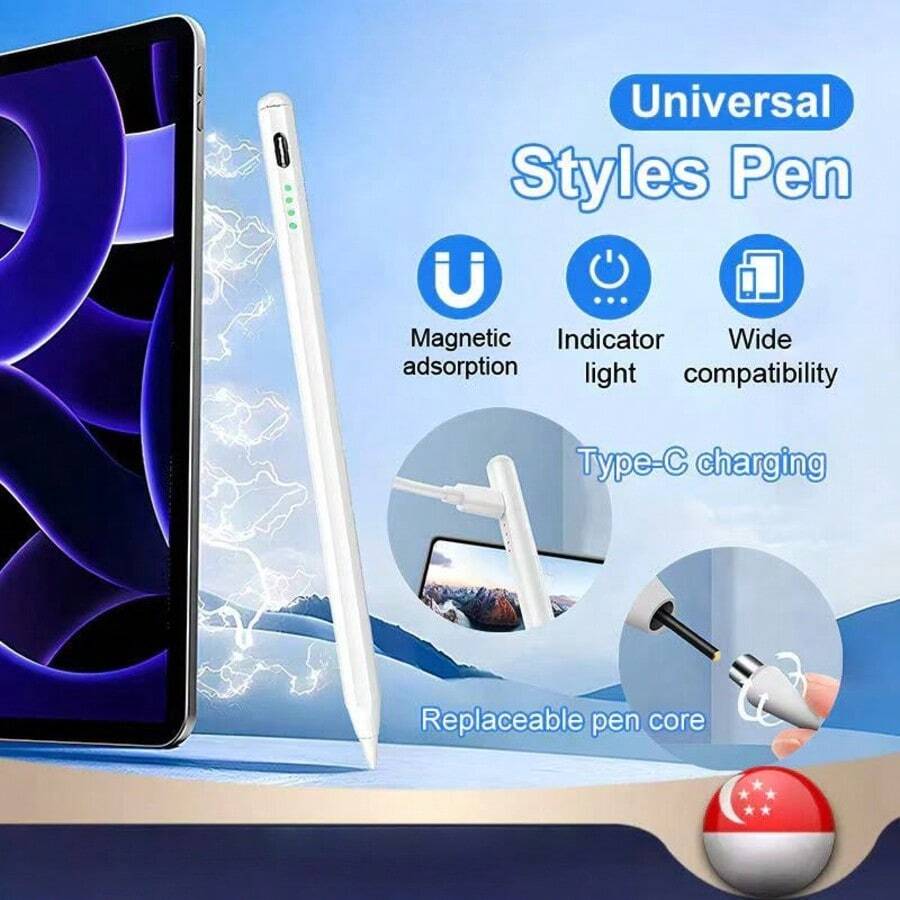Universal Android/IOS Smartphone/Tablet Stylus Pen, Windows Writing & Drawing Capacitive Touch Screen Handwriting Pen With Palm Rejection