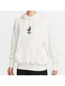 Nike Women's Casual Hooded Sweatshirt - White - View 1