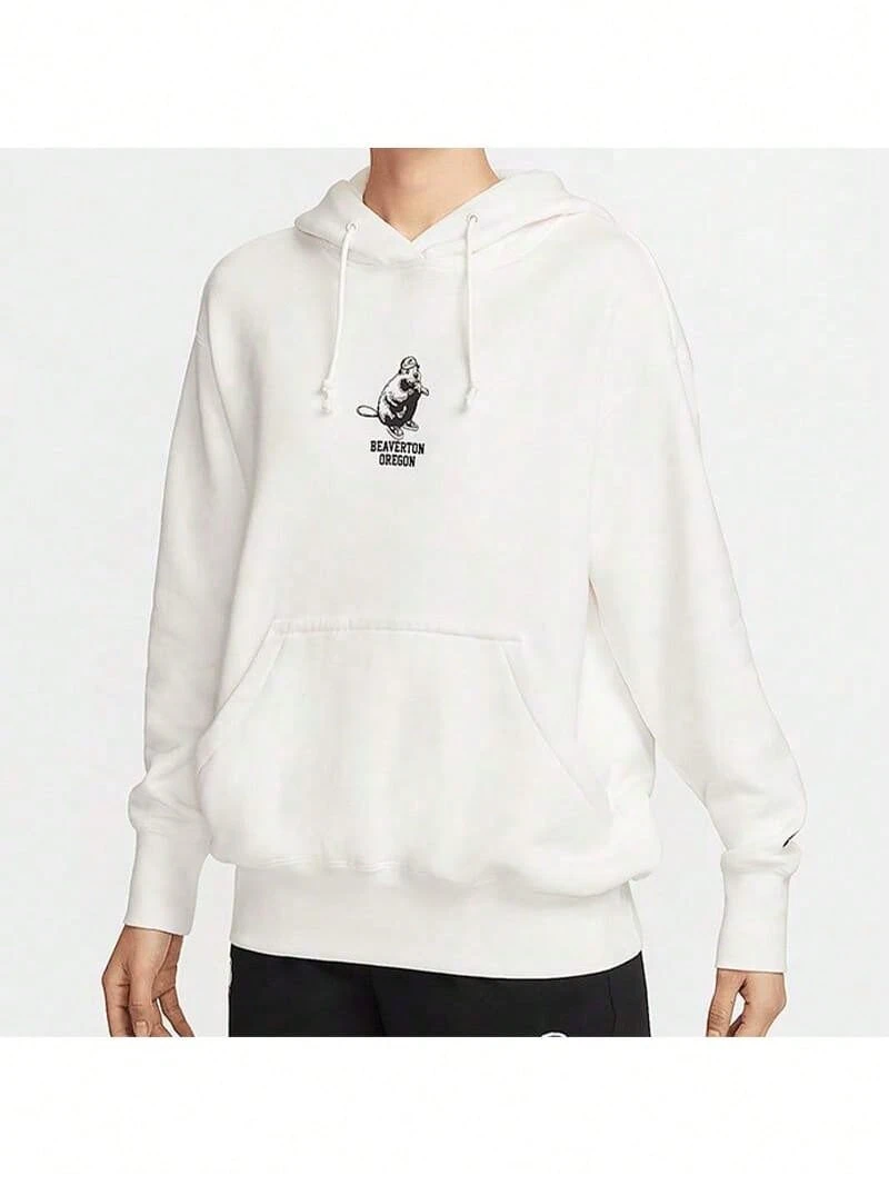 Nike Women's Casual Hooded Sweatshirt - White - View 1