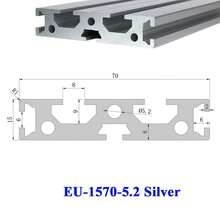 Perfil de aluminio 1570, estándar europeo, 15x70mm, perfiles de extrusión con ranura en, marco guía de carril lineal anodizado para, 1. 7XZR - 1570-4.3 - Ver 9