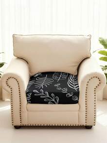 1 Pc Leaves Seater Cushion Cover Stretch Material Sofa Seater Cushion Cover Sofa Cover - Multicolor - View 6