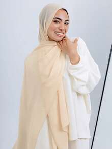 1 Box Premium Jersey Hijab Set, 4pcs Headscarves + 2pcs Hair Clips, Muslim Turbans, Daily Casual Outdoor Hijab, Breathable Shawl, Scarf Set, Gift Box, Holiday Gift - Multicolor - View 9