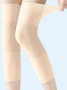 1 双轻便保暖护膝，隐形防滑保暖棉绒护膝，男女通用弹性护膝，透气轻薄，适合春、秋、冬季，圣诞节和生日礼物 - A - 查看 8