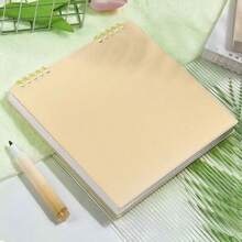 1pc Minimalist Loose-Leaf Notebook, 21.5 X 19.5cm, Flip Cover Notebook, Suitable For Office, Study And School Supplies, Back To School Season (Random Style) - one-size - View 15