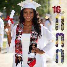 Personalized 2026 Graduation , Custom Photo Collage & Name Multi-Color Graduation Sash For Graduates - Multicolor - View 1