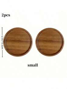 2pcs Rosewood Serving Tray, Bamboo & Wood Platter, Cold Cut Cheese Board, Appetizer Plate For Meat, Cheese, Bread, Fruit, Vegetables, Home Use (Rosewood) - Acacia Wood Pallet - View 21