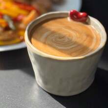 350ml 3D Heart-Shaped Ceramic Tea Cup And Saucer Set, Asymmetrical 3D Handmade Heart Mug, Reactive Glaze Ceramic Cup For Afternoon Tea, Couple Mugs, Coffee Cup And Saucer Set, Valentine's Day/Wedding Gift, Latte Cup, Breakfast Cup, Ceramic Cup - Multicolor - View 2