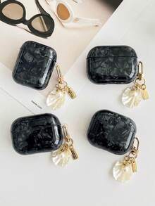 1pc Black Shell Texture TPU Shockproof Protective Case For AirPods Pro 2 Wireless Bluetooth Earphones - Multicolor - View 1