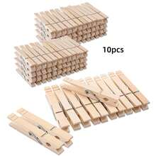 10/30/50pcs Wooden Clothes Pins, Approx. 7.2cm/2.8in Length - Multicolor - View 10