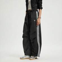 Adidas Originals Women's CURVED PANT W Woven Long Pants KS3324 - Black - View 1