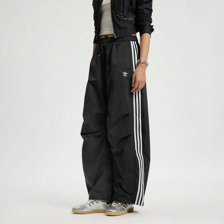 Adidas Originals Women's CURVED PANT W Woven Long Pants KS3324 - Black - View 1
