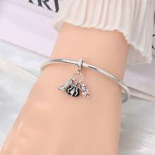 A Silver Plated Camera Bag Beer Pendant Suitable For 3mm Bracelet Bracelet DIY Beads Women's Fashion Jewelry Festival Birthday Gift - Multicolor - View 7