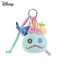 Disney 迪士尼官方史迪奇夏季沙滩毛绒娃娃包包挂件钥匙扣，小背包吊坠，生日/纪念礼物 - 彩色 - 查看 10