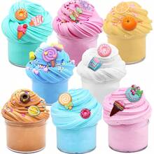 6+ Years Old Children DIY Slime Kit With Multiple Shapes, Fun Handmade, Stress-Relieving Squeezable Crystal Slime Toy, Non-Sticky, Stretchable, Suitable For Boys And Girls, Children's Craft And Sensory Toy, Birthday Gift, Holiday Gift, Party Gift - Multicolor - View 10