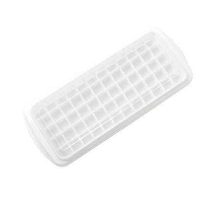 60-Cube Silicone Ice Cube Tray With Lid - Easy Release DIY Ice Mold For Home Use - White,Küche Eiswürfelform Haushalt Silikonformen Eiswürfel Eis Deko Wohnung