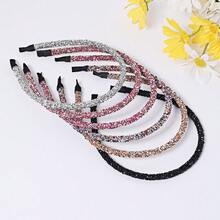 1pc Versatile Shiny Pearl Headband, Suitable For Daily Wear In Spring And Summer - Silver - View 3
