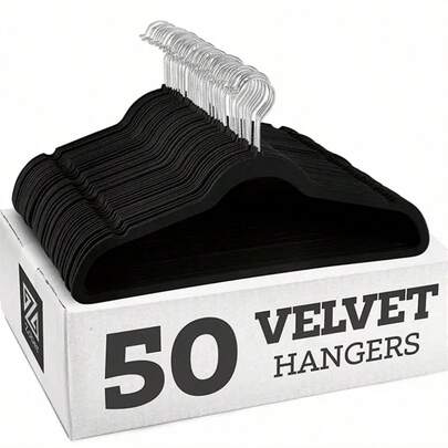 1pc Premium Velvet Hanger, Non-Slip Soft Felt Clothes Hanger, Sturdy Garment Hanger, Durable Coat & Suit Hanger, Ideal Wardrobe Accessory