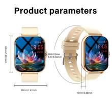 Smart Watch, Wireless Calling /Dial, Multi -Sport Mode, Calling Reminder And Rejection,Information Reminder,SMS Reminder,For IPhone/Andriod - 彩色 - 查看 10