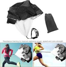 Paracaídas para Correr, Paraguas de Entrenamiento con Revestimiento de Pongee, 1 Pieza 5-15 kg de Resistencia para Deportes al Aire Libre(Black) - Blanco - Ver 8